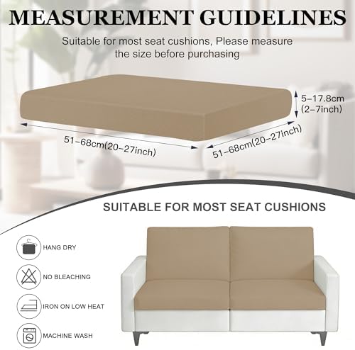 4 Pcs Outdoor Cushion Covers, Patio Sofa Cushion Covers Replacement - Image 2