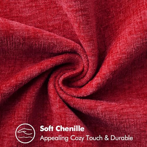 MIULEE Decorative Lumbar Throw Pillow Covers 12x20 Inch Red 2 Pack - Image 7