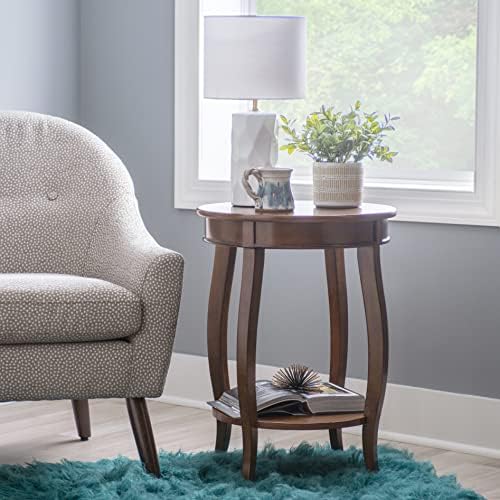 Powell Furniture Powell Hazelnut Round Shelf Table,, 18"L x 18"W x 24"H - Image 2