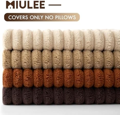 MIULEE Fall Decorative Throw Pillow Covers Chocolate Brown Rust 18x18 - Image 6