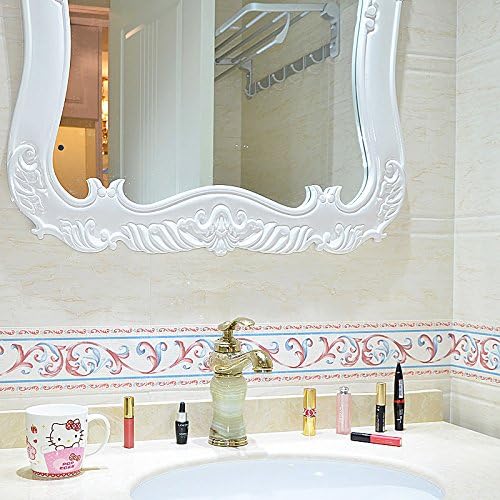 Creation Core 4.2x196.8 Waterproof Wallpaper Border 3D Pattern Wall Decor Removable Self Adhesive Kitchen Bathroom Tiles Stciker, Iris Yellow - Image 2