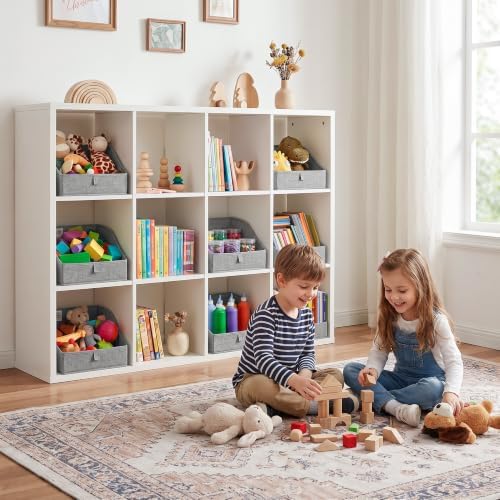 GRANNY SAYS Trapezoid Closet Storage Bins, Small, Dark Gray, 3-Pack - Image 5