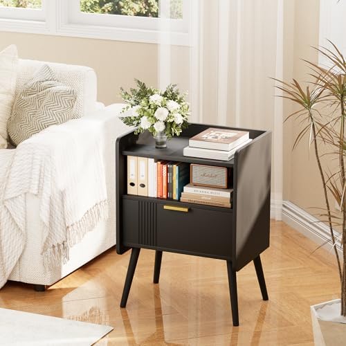 Night Stand Modern End Table with Storage Drawer, Bedside Table for Bedroom - Image 3