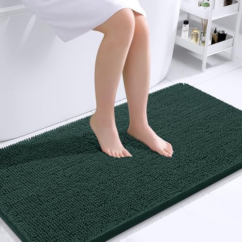 OLANLY Bathroom Runner Rugs 44x24, Extra Soft Absorbent Chenille Bath Rugs by OLANLY