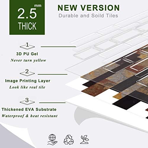 STICKGOO Peel and Stick Wall Tile Self-Adhesive Backsplash Thicker Design - Image 2