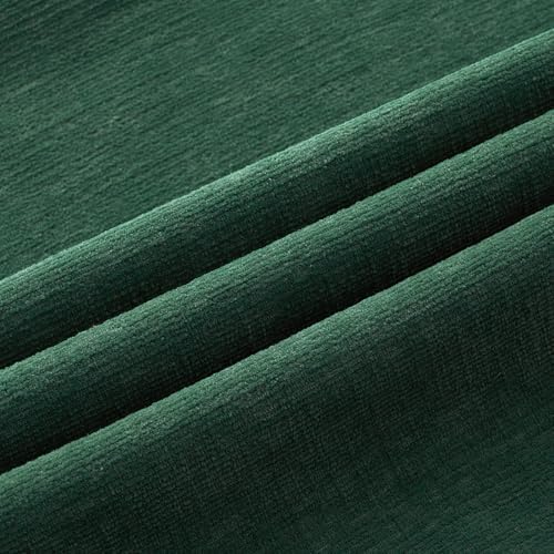MIULEE Dark Green Chenille Couch Throw Pillow Covers, 20x20 - Image 2