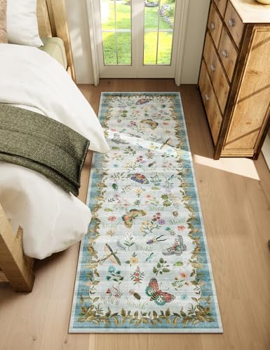 Machine Washable Rug Runners for Hallways: 2'6"x8' Kitchen Runner Stain Resistant Non Slip Low Pile Soft Carpet Runner Rug for Entryway Hallway Indoor Kitchen Beside Bedroom Bathroom Farmhouse - Image 6