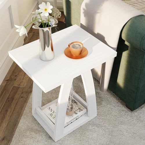 FROMJBEST End Tables Living Room, Side Table, White End Table Set of 2 - Image 6