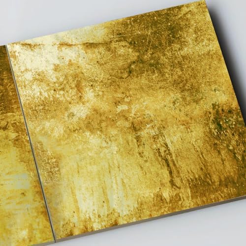 LiveInUrban Acrylic Antique Mirror Wall Panels, Gold Brown Stone - Image 3