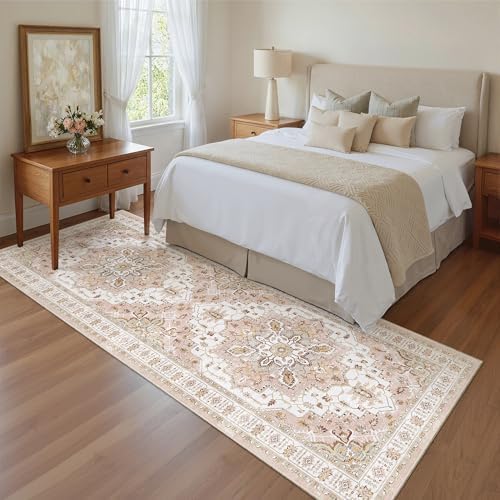 Madane Kitchen Runner 2'6''x8' Soft Rug Runners for Hallways, Pink - Image 6