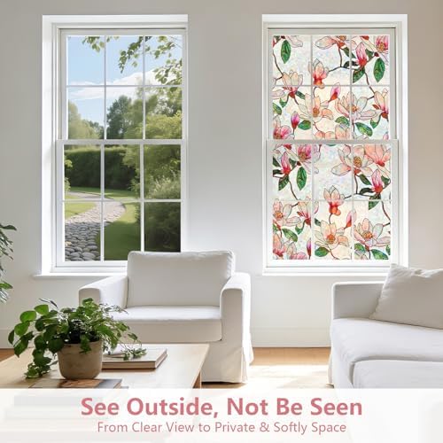 Kromapolis Window Privacy Film, Stained Glass Sticker, 29.5" x 78.7" - Image 4