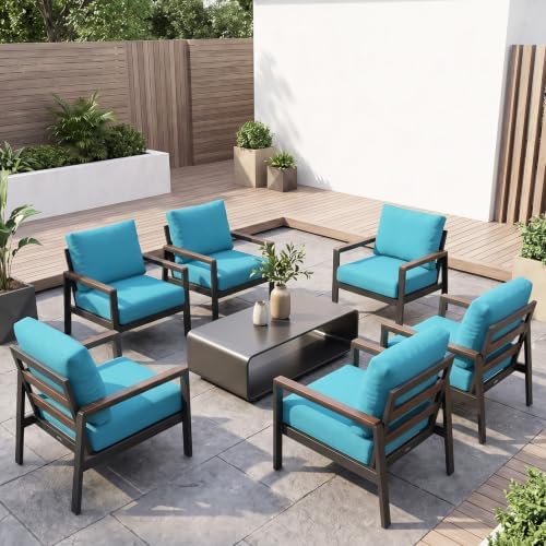 12Pcs Patio Cushion Covers Stretch Outdoor Furniture Protector Slipcovers - Image 2
