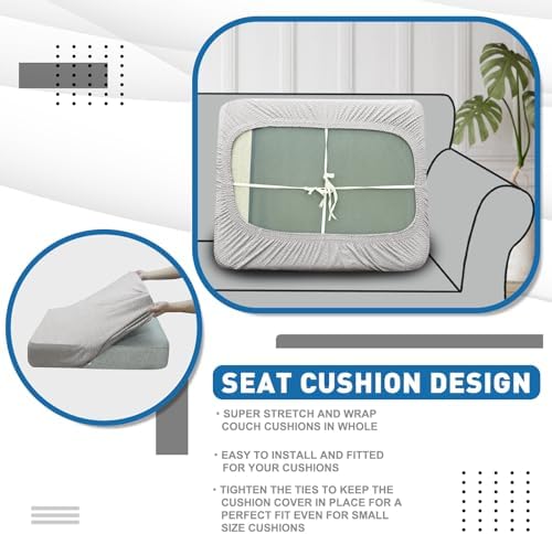 XINEAGE 1 Piece Stretch Couch Cushion Covers Individual Sofa Slipcovers - Image 6