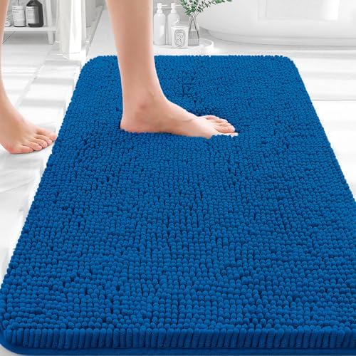 OLANLY Bathroom Rugs 35x24, Extra Soft Absorbent Chenille Bath Rugs by OLANLY