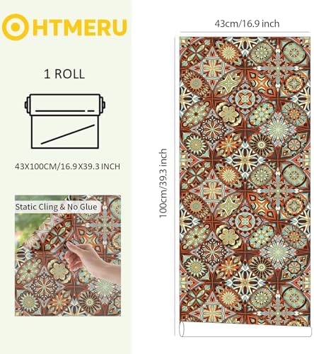 OHTMERU Stained Glass Window Privacy Film Decorative - Image 3