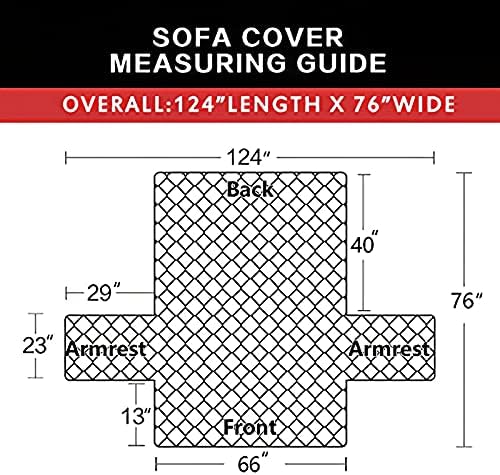 Easy-Going Reversible Couch Cover for 3 Cushion Couch Sofa Cover for Dogs Water Resistant Furniture Protector Cover with Foam Sticks Elastic Straps for Pet Cat (Sofa, Green/Christmas Red) - Image 6