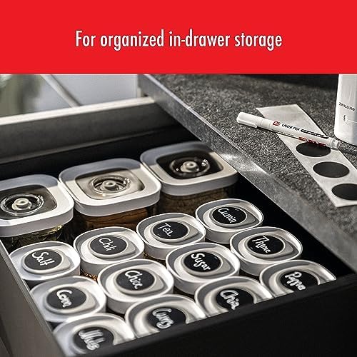 ZWILLING Fresh & Save CUBE 3-Piece Label Positioners Set, For Attaching the NFC Labels to The Tops of Your Containers for Optimal In-Drawer Organization, BPA-Free Silicone, Grey - Image 4