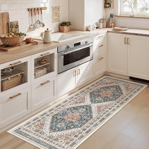 Madane Hallway Runner Rug 2x5 Washable Entry Rugs Non-Slip, Navy Blue - Image 3