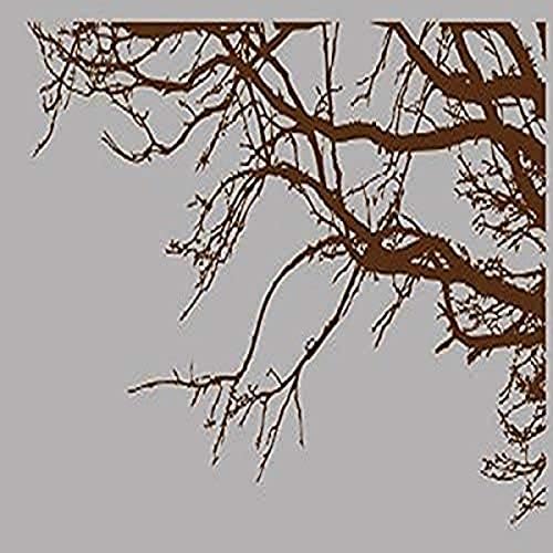 Innovative Stencils 1130 100 mbrown mirror Tree Top Branches Wall Decal Vinyl Sticker, 100-Inch x 44-Inch, Brown by Innovative+Stencils