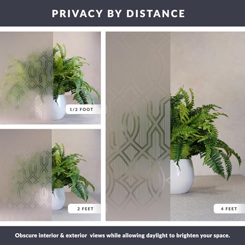 Artscape Classico | Decorative Privacy Window Film with Textured Glass Pattern | Non-Adhesive & UV Protection | Easy to Apply & Removable | 24 x 36 Inches | Made in USA - Image 4