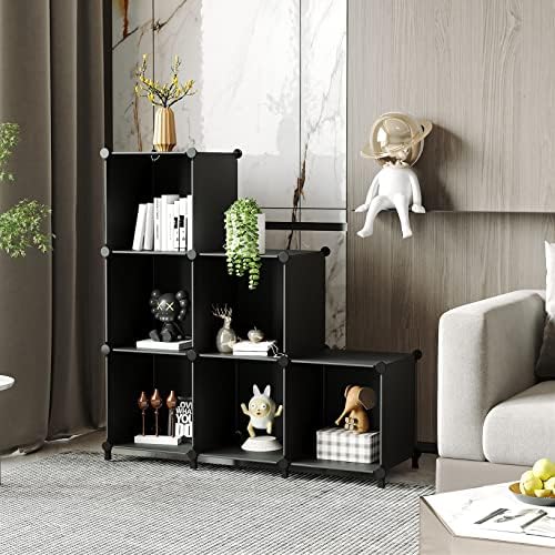 AWTATOS Closet Organizers and Storage, 6 Cube Storage Organizer, Black - Image 2