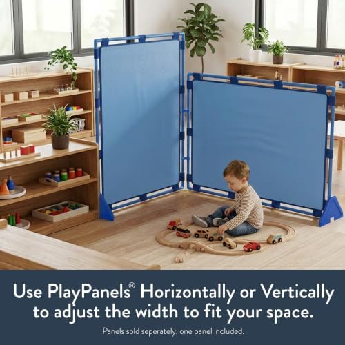 Children's Factory Big Screen PlayPanel, Kids Room Divider, Classroom Privacy Screen, Sky Blue - Image 5
