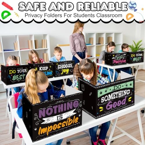 Honoson 24 Pcs Inspirational Privacy Folders for Students - Image 6