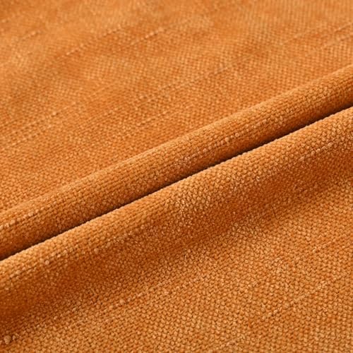 Set of 4 Soft Textured Decorative Throw Pillow Covers 20x20 Inch Cozy Farmhouse Cushion Cover Square Accent Pillow Cases for Bed Couch Sofa Living Room, Orange - Image 6