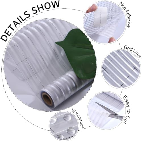 VELIMAX 1/2-Inch Reeded Glass Window Film, Frosted Reeds Window Film, Window Privacy Film, 3D Window Decals Non Adhesive for Bathroom Living Room Office, 29.5x118 inches - Image 7