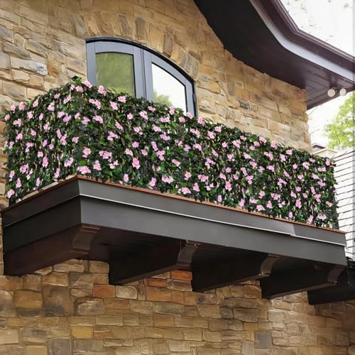 Expandable Fence Privacy Screen for Balcony Patio Outdoor,Decorative Faux Ivy Fencing Panel,Artificial Hedges - Image 4