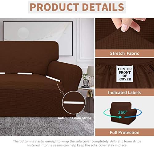 Easy-Going 100% Waterproof Chair Couch Cover, Stretch Jacquard Sofa Cover - Image 4