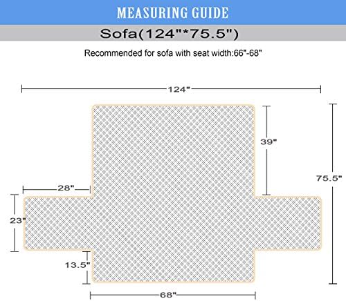 Ameritex Couch Sofa Slipcover 100% Waterproof Nonslip Quilted Furniture Protector Slipcover for Dogs, Children, Pets Sofa Slipcover Machine Washable (Chocolate, 68") - Image 2