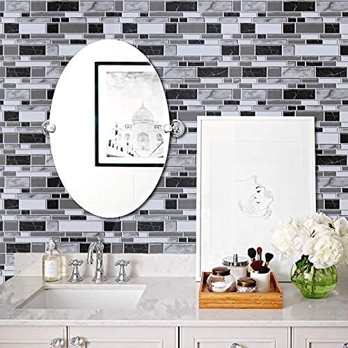 Livebor Kitchen Wallpaper Peel and Stick for Bathroom 11.8inch x 590.5inch | Kitchen Contact Paper Backsplash Tiles Wallpaper Peel and Stick Waterproof Countertop Wallpaper for Bathroom Cabinet Vinyl - Image 2