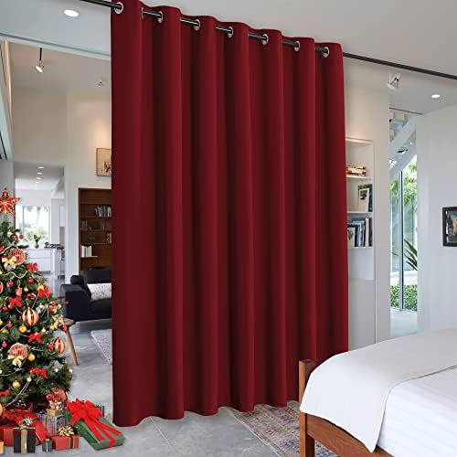 RYB HOME Privacy Curtain for Sliding Glass Door Locker Room Basement Closet by RYBHOME