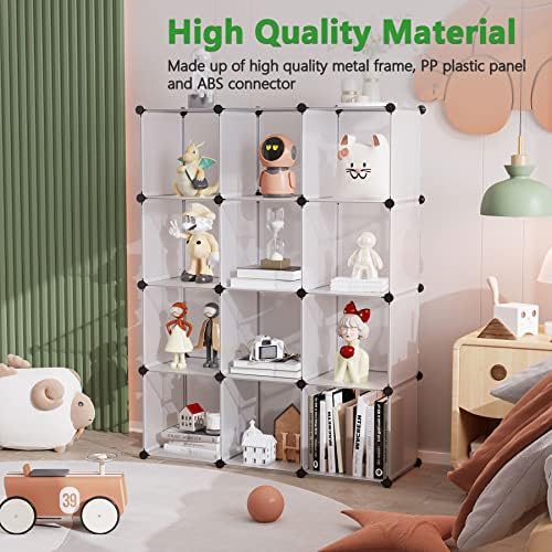 C&AHOME Cube Storage Organizer, 12-Cube Shelf Units, Closet Cabinet White - Image 3