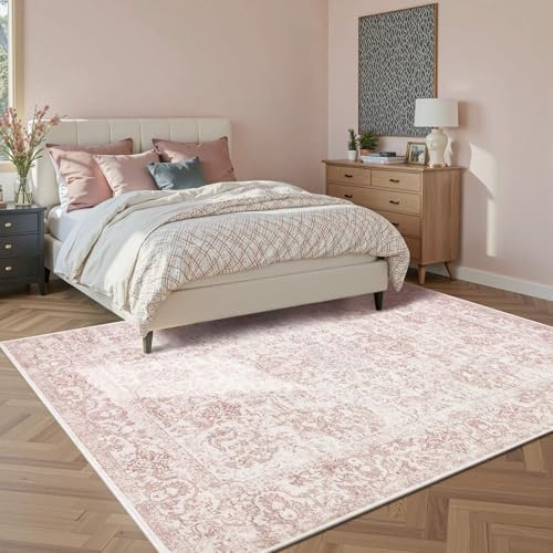 Rugxara 6x9 Pink Washable Area Rug for Living Room&Bedroom - Image 2