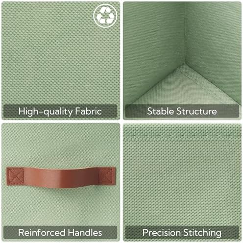 GRANNY SAYS 13 Inch Storage Cube Organizers, Sage Green, 6-Pack - Image 5
