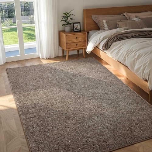 4x6 Brown/White Area Rug Non-Slip Washable Soft for Bedroom Living Room - Image 2