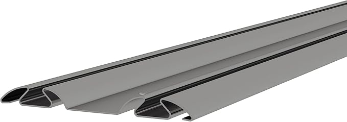 DIYHD Bypass Mirror Closet Door Bottom Track, 60" L x 2-11/16" W, Gray by DIYHD