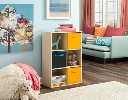 ClosetMaid Cubeicals 6 Cube Storage Shelf Organizer Bookshelf, Stackable, Vertical or Horizontal, Easy Assembly, Wood, Birch Finish - Image 6