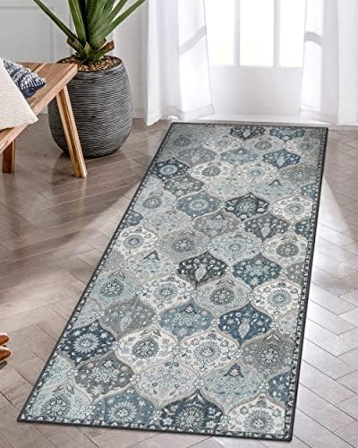Lahome Moroccan Kitchen Runner Rug, 2x5 Washable Hallway Runner Non Slip by Lahome