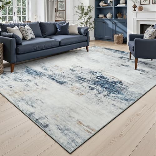 Toneed Washable 5x7 Area Rug with Non-Slip Backing for Living Room by Toneed