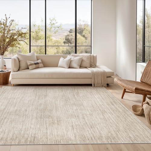 Valenrug Washable Rugs 5x7, Non Slip Large Area Rugs for Living Room, Brown - Image 3