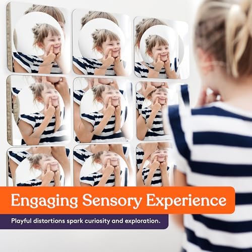 Special Supplies Sensory Bubble Wall Mirror - Interactive Acrylic Mirrors for Wall Decoration and Sensory Toys for Kids Classroom or Home -Sensory Room Decor -Visual, Tactile Stimulation (9 Pk) - Image 5