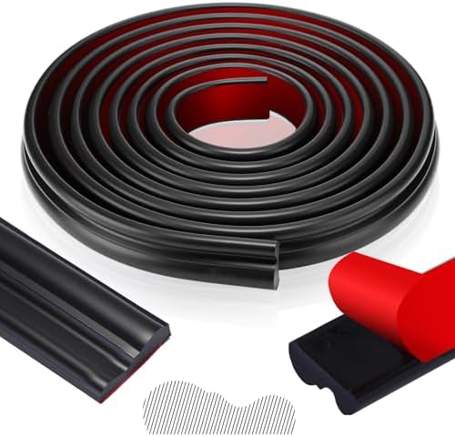 118 Inch x 0.9 in Peel and Stick Wall Molding Trim Black Chair Rail Panel Flexible Self Adhesive 3D Crown Moulding Trim for DIY Home Wall Decor Mirror Protection Door Cabinet Frame (Modern) by Innconee