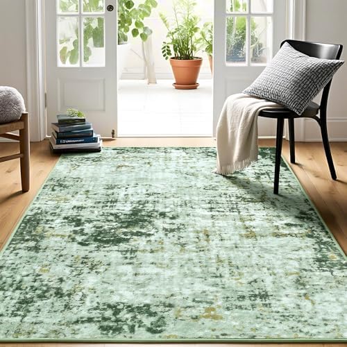 Modern Abstract 3x5 Rug, Non Slip Entryway Rug, Washable Dorm Rugs - Image 4