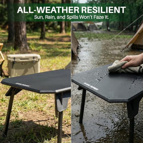 TOPCHANCES Folding Camping Table Outdoor,Ultralight Aluminum Camping Tables Multifunctional Portable Folding Table with Carrying Bag for Holiday Festival Camping Travel Picnic Grilling - Image 7