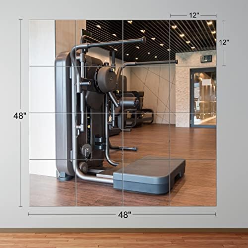 EVENLIVE® Gym Mirrors for Home Gym Self-Adhesive Tiles 16-Pack 12x12inch - Image 4