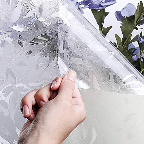 Window Privacy Film for Glass, Tulip Removable Static Film, 35.4x118.1 Inch - Image 6
