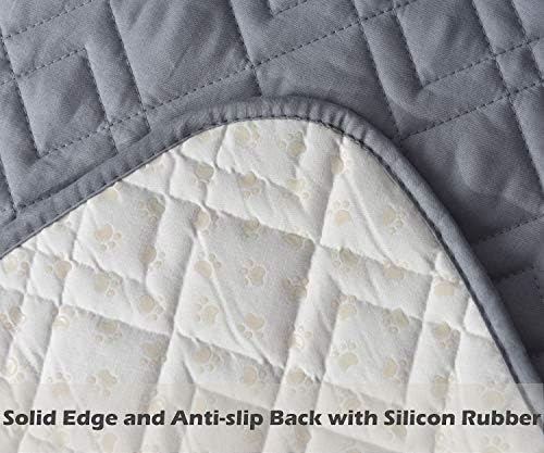 Ameritex Couch Sofa Slipcover 100% Waterproof Nonslip Quilted Furniture Protector Slipcover for Dogs, Children, Pets Sofa Slipcover Machine Washable (Light Grey, 78") - Image 4